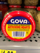 6 JARS Goya Quartered Marinated Artichoke Hearts 6 oz Jar Spanish