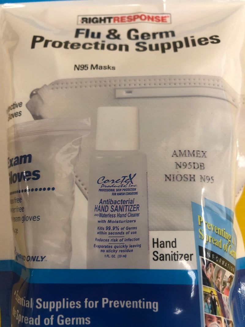 Right Response Flu & Germ Protection Face Mask and Hand Sanitizer