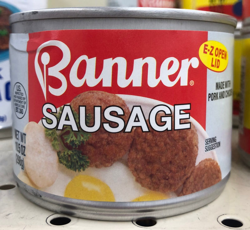 Banner Sausage with Natural Juices 10.5 oz Can breakfast eggs grits hashbrowns