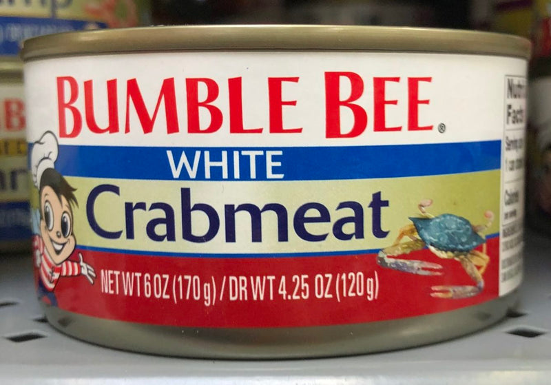 BUMBLE BEE White Crab Meat 6 oz Can Dip Cake Food Salad Snack