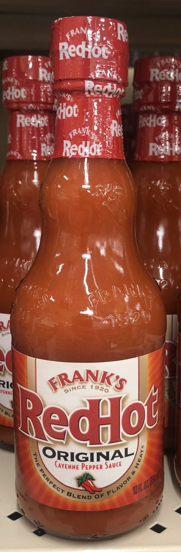 Frank's Red Hot Original Cayenne Pepper Sauce 12 fl oz Bottle Chili Wing