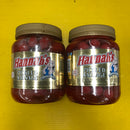 Two Quart Jars of Hannah Pickled Pork Sausage Red Hots Wieners Free Ship