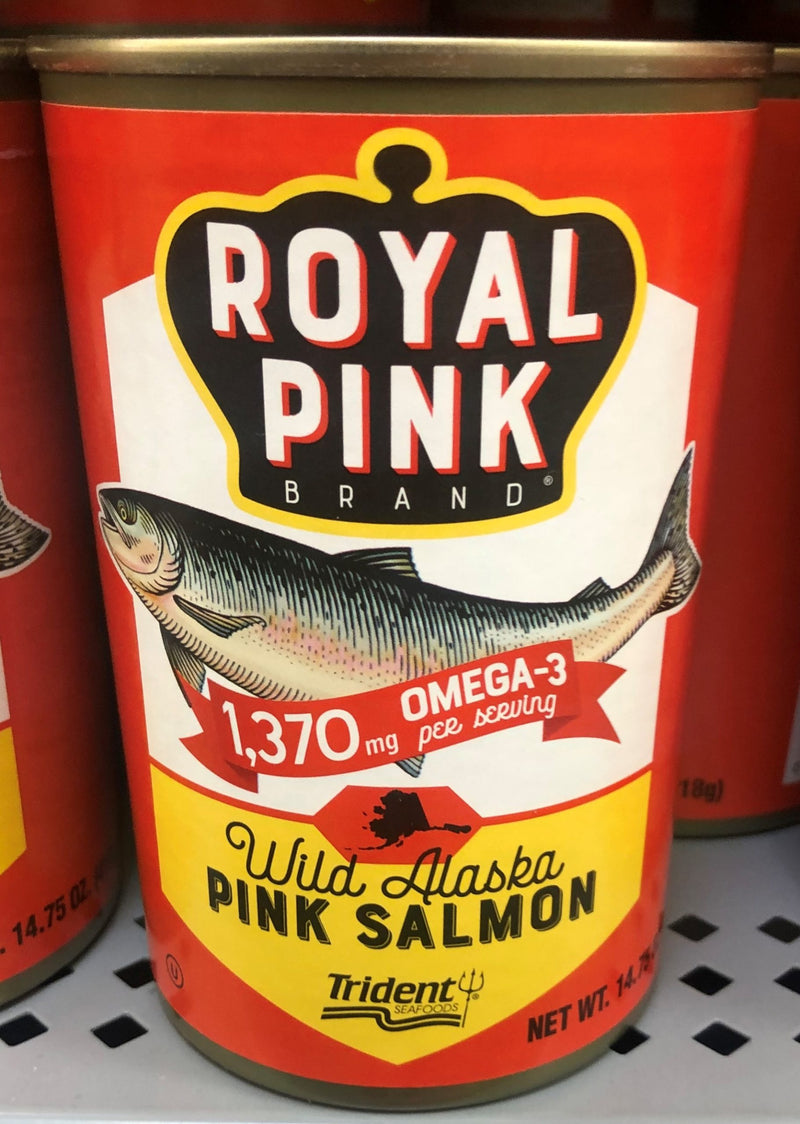 Trident Seafoods Royal Pink Salmon 14.75 oz Can Fish Stew Patties