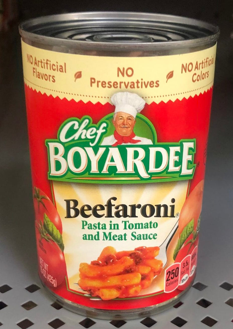 Chef Boyardee Beefaroni 15 oz Cans Pasta Tomato Sauce