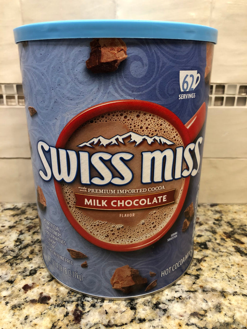 Swiss Miss Milk Chocolate Hot Cocoa Mix Canister 76.5 oz just add Water