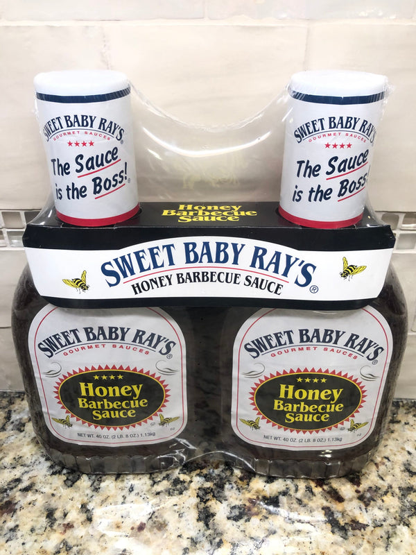 Sweet Baby Ray's Honey Barbecue Sauce 2x40 fl oz Bottle BBQ