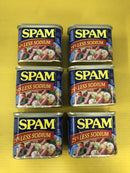 6 CANS Spam 25% Less Sodium 12 oz Treet Lunch Meat Sandwich Eggs