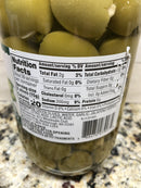 Wellsley Farms Greek Halkidiki Garlic and Jalapeno Stuffed Olives 35 oz. Jar