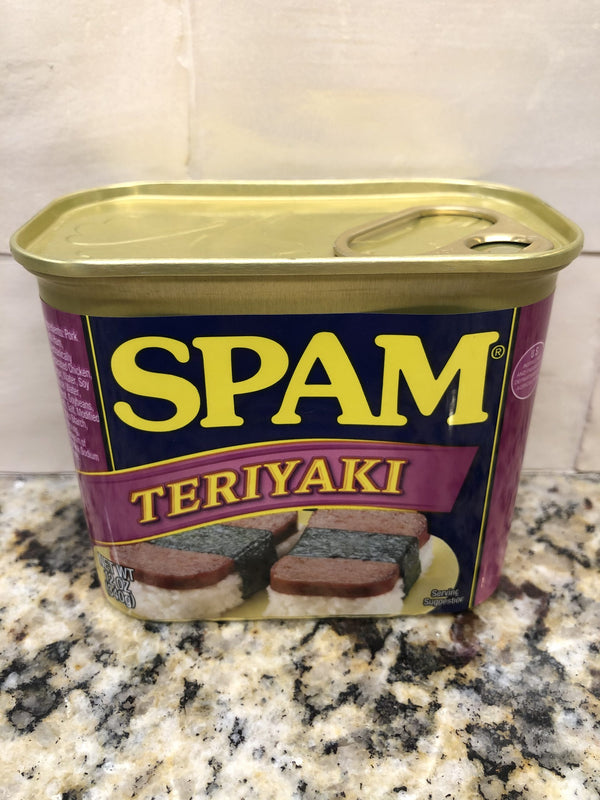 Spam Teriyaki canned meat 12 oz. can Treet Lunch Ham Sushi Musubi