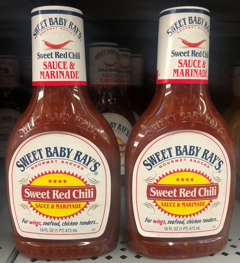 Sweet Baby Ray's Sweet Red Chili Barbecue Sauce & Marinade Glaze 2x16 oz Bottle BBQ