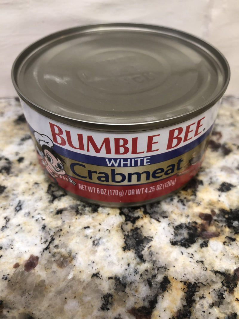 BUMBLE BEE White Crab Meat 6 oz Can Dip Cake Food Salad Snack