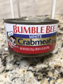 BUMBLE BEE White Crab Meat 6 oz Can Dip Cake Food Salad Snack