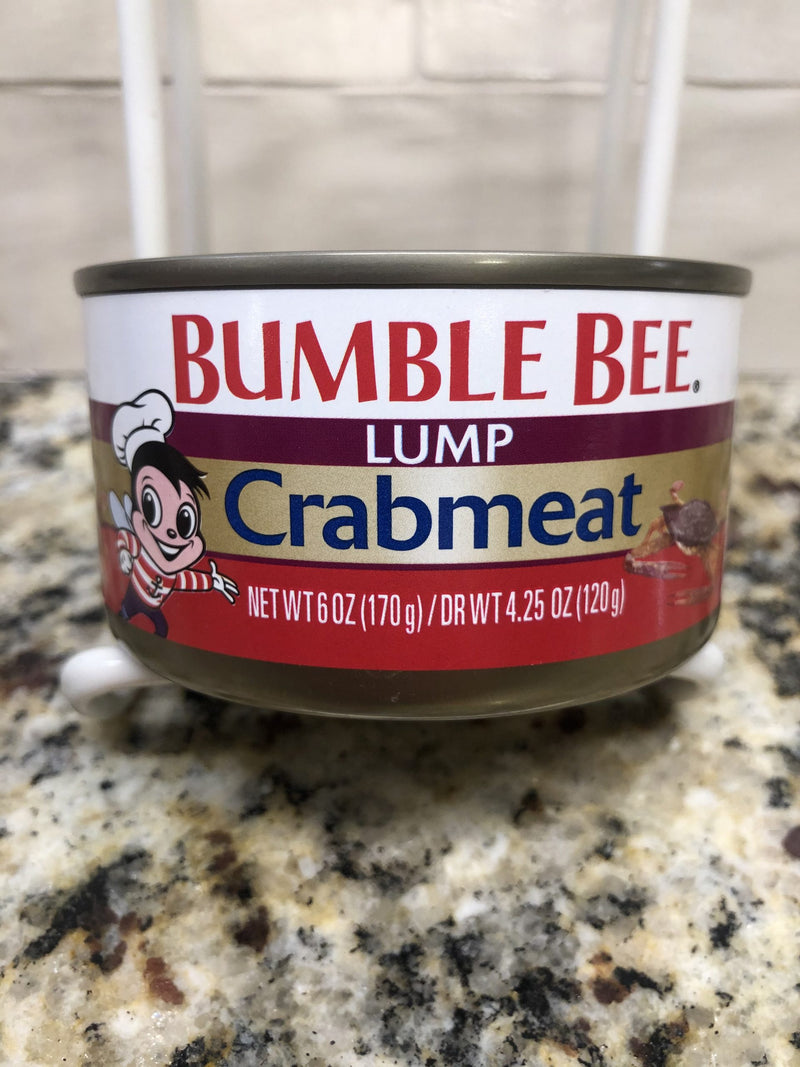 BUMBLE BEE Fancy Lump Crab Meat 6 oz Can Dip Cake Food Salad Snack