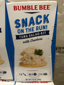 9 BOXES Bumble Bee Tuna Salad Snack on the Run 3.5 oz Protein Crackers FREE SHIP