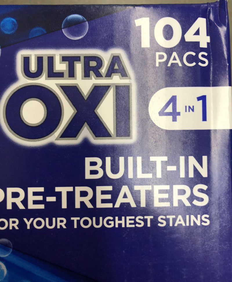 Tide PODS Ultra Oxi Liquid Detergent Pacs 104 Loads Washing Laundry