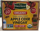 White House Organic Apple Cider Vinegar Shots 6 Ct Drink with Mother