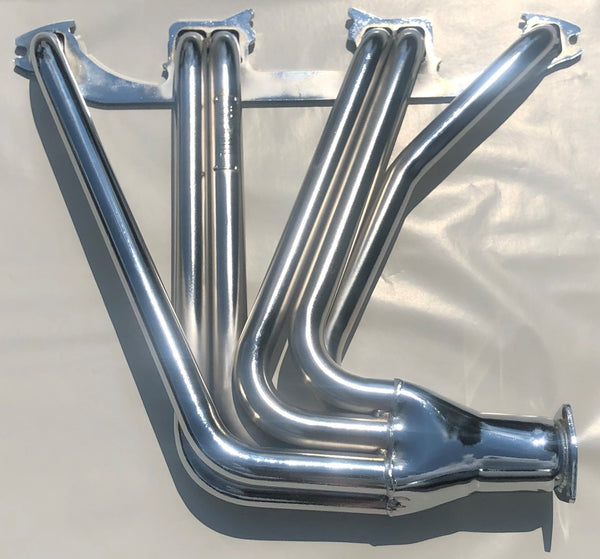 Performance CHROME Exhaust Header Toyota Land Cruiser 1F 2F FJ40 45 FJ55 FJ60