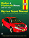 Repair Manual Book Dodge & Plymouth Neon Owners 00-05