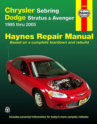 Repair Manual Book Dodge Stratus Avenger Sebring 95-05