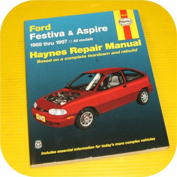 Repair Manual Book Ford Festiva Aspire 88-97 owners new