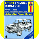 Repair Manual Book Ford Ranger Pickup Truck Bronco II