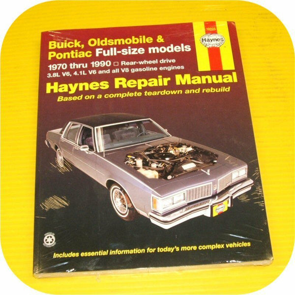 Repair Manual Book Oldsmobile Custom Cruiser Delta 88