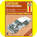 Repair Manual Book for Nissan Datsun 810 Maxima 77-84 Shop