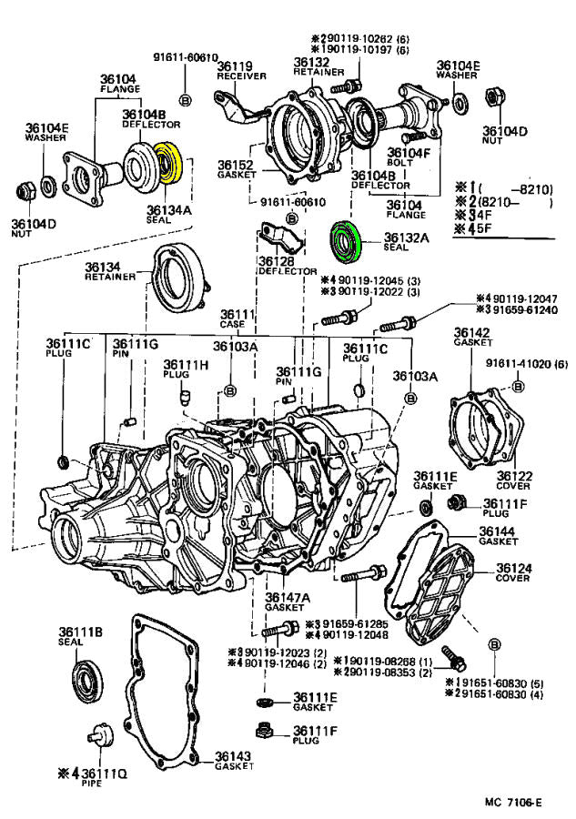 Rear Output Shaft Seal Toyota Land Cruiser FJ60 FJ62 FJ40