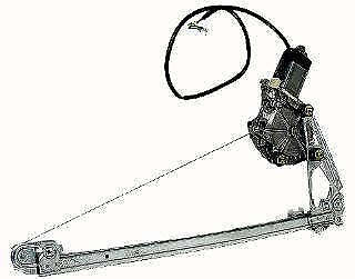 WINDOW REGULATOR LEFT REAR Mercedes 1986 - 1995