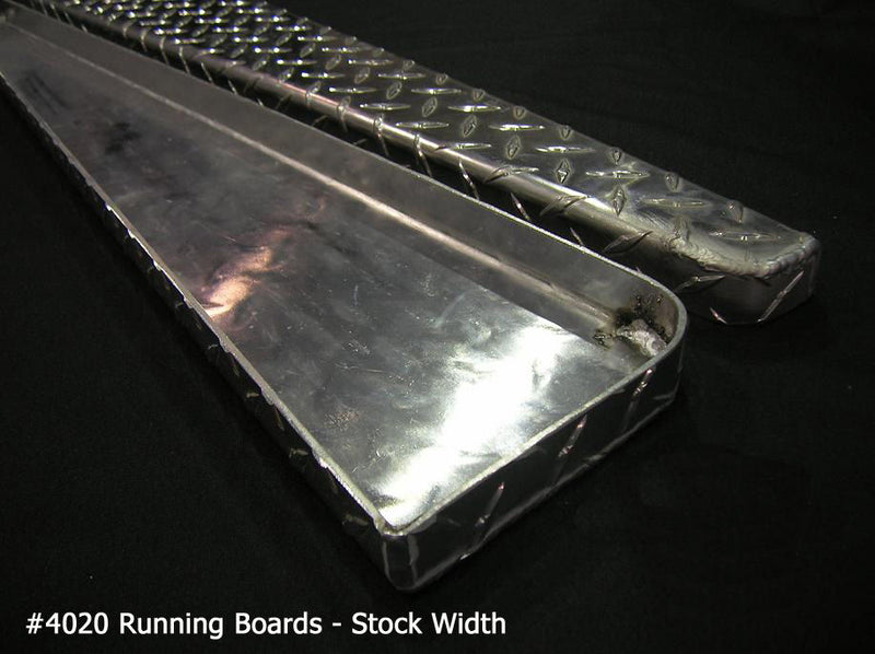 Running boards (pair) - checkerplate