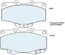 Deluxe Front Brake Pad Set - 4WD T100