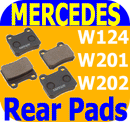 New Meyle Rear Brake Pad Set for Mercedes Benz C220 C280 300e 300d 260e