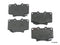 Front Brake Pads for FzJ80 Toyota Land Cruiser Lexus LX450