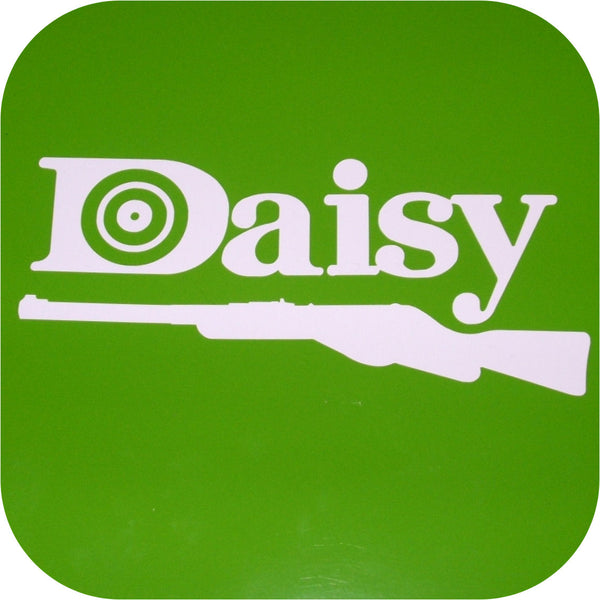 Daisy Vinyl Sticker BB Gun Red Ryder Pump Decal Pellet Pistol White