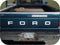 WHITE 87-93 Ford Pickup Truck Fleetside Bronco Tailgate Vinyl Letters Decal Rear