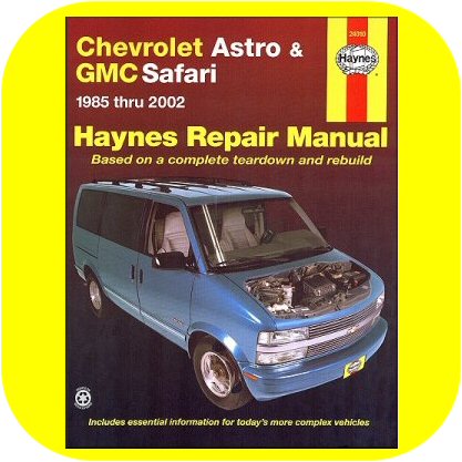 Repair Manual Book Chevy Astro GMC Safari Van 85-02 NEW