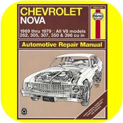 Repair Manual Book Chevrolet Nova 69-79 SS V8 Owners