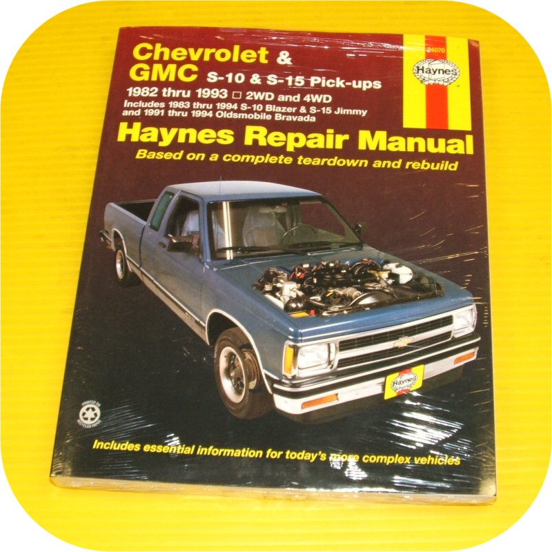 Repair Manual Chevy GMC S10 S15 Pickup Truck Blazer NEW