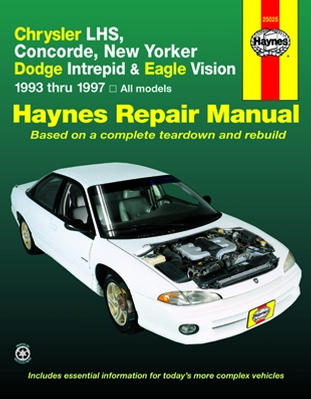 Repair Manual Book Dodge Intrepid Chrysler LHS Concorde