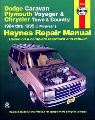 Repair Manual Book Dodge Caravan, Plymouth Voyager T/C