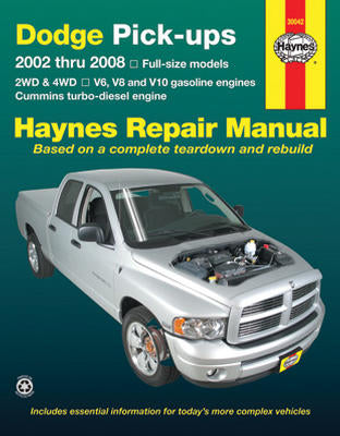 Repair Manual Book Dodge Ram Pickup Truck 02-08 Cummins