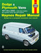 Repair Manual Book Dodge Plymouth Van Tradesman 71-03