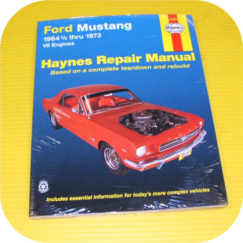 Repair Manual Book Ford Mustang 64-73 289 Shelby MACH 1