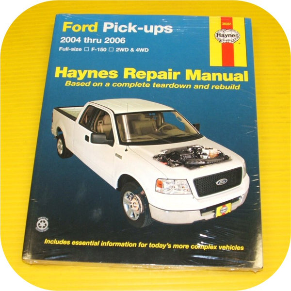 Repair Manual Book Ford Pickup Truck 04-06 F150 2wd 4wd