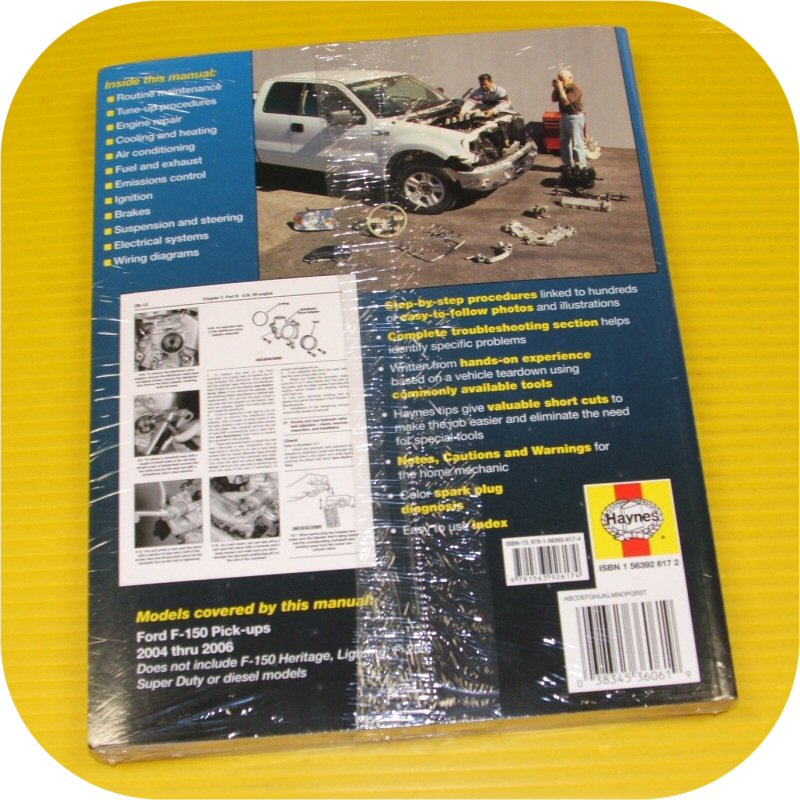 Repair Manual Book Ford Pickup Truck 04-06 F150 2wd 4wd