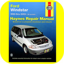 Repair Manual Book Ford Windstar Mini Van 95-03 owners