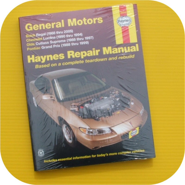 Repair Manual Book Cutlass Supreme & Pontiac Grand Prix