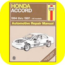 Repair Manual Book Honda Accord 94-97 DX EX LX Owners