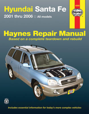 Repair Manual Book for Hyundai Sante Fe 01-06 Owners Shop