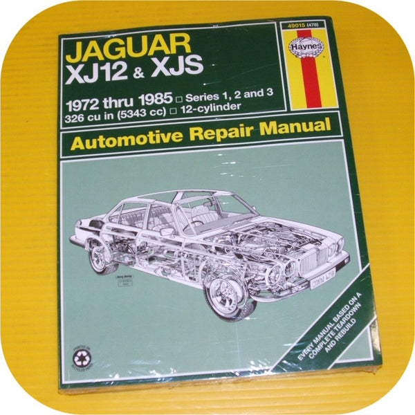 Repair Manual Book Jaguar XJ12 XJS 72-85 V12 Owners 5.3